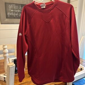 Red Long Sleeve Athletic Top